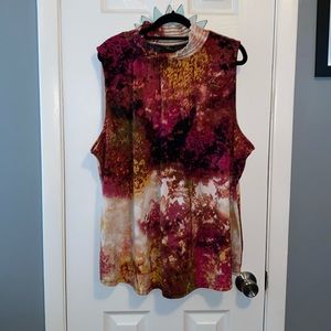 High Ruffle Neck Tank